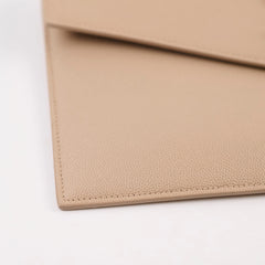 Saint Laurent Uptown Clutch Beige