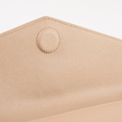 Saint Laurent Uptown Clutch Beige