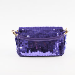 Fendi Mini Sequin Baguette Purple Rain