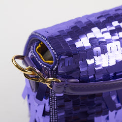 Fendi Mini Sequin Baguette Purple Rain