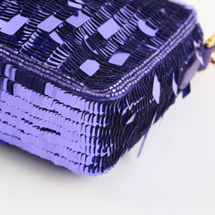 Fendi Mini Sequin Baguette Purple Rain