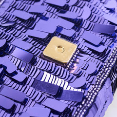 Fendi Mini Sequin Baguette Purple Rain