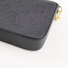 Louis Vuitton Pochette Felicie Monogram Empreinte Leather Black