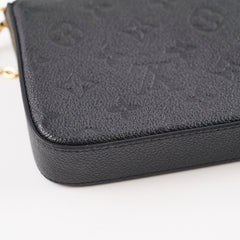 Louis Vuitton Pochette Felicie Monogram Empreinte Leather Black