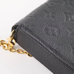 Louis Vuitton Pochette Felicie Monogram Empreinte Leather Black