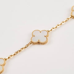 Van Cleef & Arpels VCA 5 Motif Mother of Pearl Bracelet