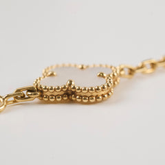 Van Cleef & Arpels VCA 5 Motif Mother of Pearl Bracelet