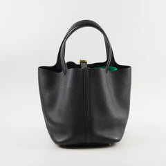 Hermes Picotin 22 Black Noir Clemence