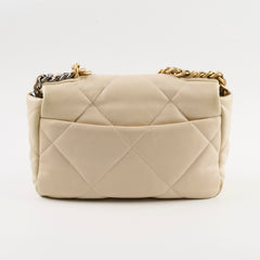 Chanel 19 Small Lambskin Sand Beige