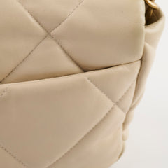 Chanel 19 Small Lambskin Sand Beige