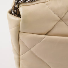 Chanel 19 Small Lambskin Sand Beige