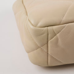 Chanel 19 Small Lambskin Sand Beige