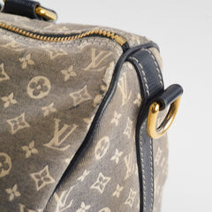 Louis Vuitton Speedy 30 Bandouliere Denim Monogram Fabric Blue