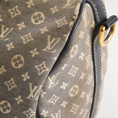 Louis Vuitton Speedy 30 Bandouliere Denim Monogram Fabric Blue