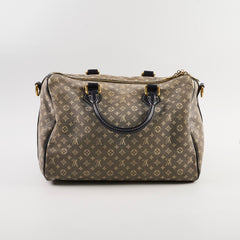 Louis Vuitton Speedy 30 Bandouliere Denim Monogram Fabric Blue