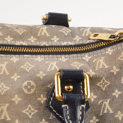 Louis Vuitton Speedy 30 Bandouliere Denim Monogram Fabric Blue
