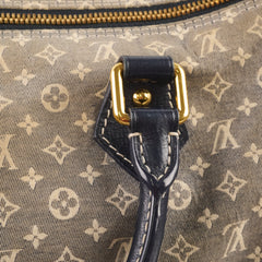 Louis Vuitton Speedy 30 Bandouliere Denim Monogram Fabric Blue