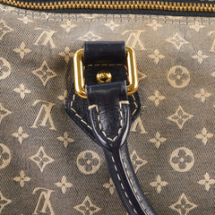 Louis Vuitton Speedy 30 Bandouliere Denim Monogram Fabric Blue