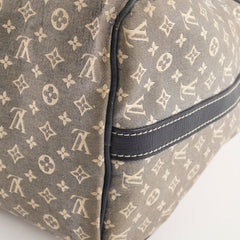 Louis Vuitton Speedy 30 Bandouliere Denim Monogram Fabric Blue