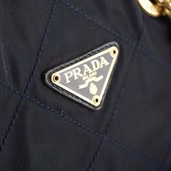Prada Nylon Tessuto Bowling Bag Dark Navy/Black