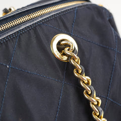 Prada Nylon Tessuto Bowling Bag Dark Navy/Black