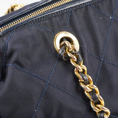 Prada Nylon Tessuto Bowling Bag Dark Navy/Black