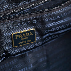 Prada Nylon Tessuto Bowling Bag Dark Navy/Black