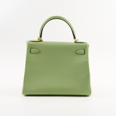 Hermes Kelly 28 Vert Criquet Evercolor Y Stamp