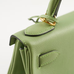 Hermes Kelly 28 Vert Criquet Evercolor Y Stamp