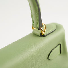 Hermes Kelly 28 Vert Criquet Evercolor Y Stamp