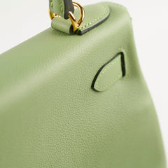 Hermes Kelly 28 Vert Criquet Evercolor Y Stamp