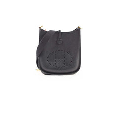 Hermes Mini Evelyne Clemence Black - Stamp C
