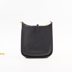 Hermes Mini Evelyne Clemence Black - Stamp C