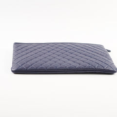 Chanel Caviar Boy Large O-Case Navy