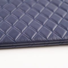 Chanel Caviar Boy Large O-Case Navy