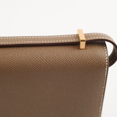 Hermes Constance Elan Epsom RGHW Etoupe W Stamp