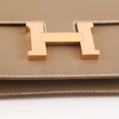 Hermes Constance Elan Epsom RGHW Etoupe W Stamp