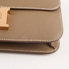 Hermes Constance Elan Epsom RGHW Etoupe W Stamp