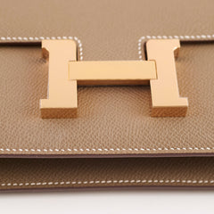 Hermes Constance Elan Epsom RGHW Etoupe W Stamp