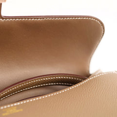 Hermes Constance Elan Epsom RGHW Etoupe W Stamp