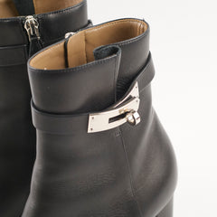 Hermes Saint Germain Ankle Boots Black Size 37
