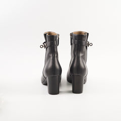 Hermes Saint Germain Ankle Boots Black Size 37