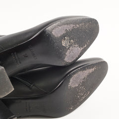 Hermes Saint Germain Ankle Boots Black Size 37