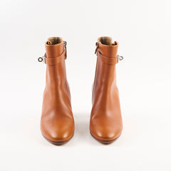 Hermes Saint Germain Ankle Boots Naturel Size 37.5