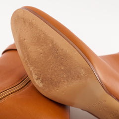 Hermes Saint Germain Ankle Boots Naturel Size 37.5