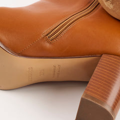 Hermes Saint Germain Ankle Boots Naturel Size 37.5