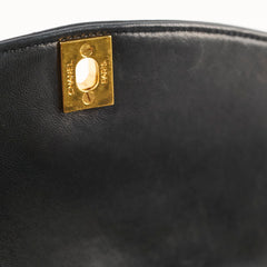 Chanel Vintage Diana Small Lambskin Black