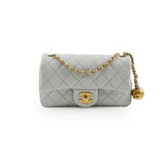 Chanel Mini Rectangular Pearl Crush Light Grey