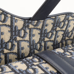 Dior Mini Saddle Bag Oblique Blue