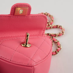 Chanel Micro Heart Bag Charm Pink